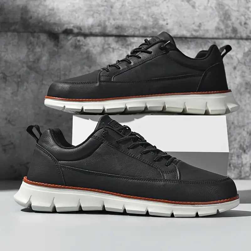 Leo Crafted Leather Trainers