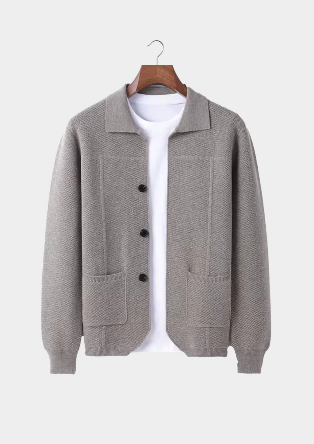 Pemberton Merino Button Overshirt