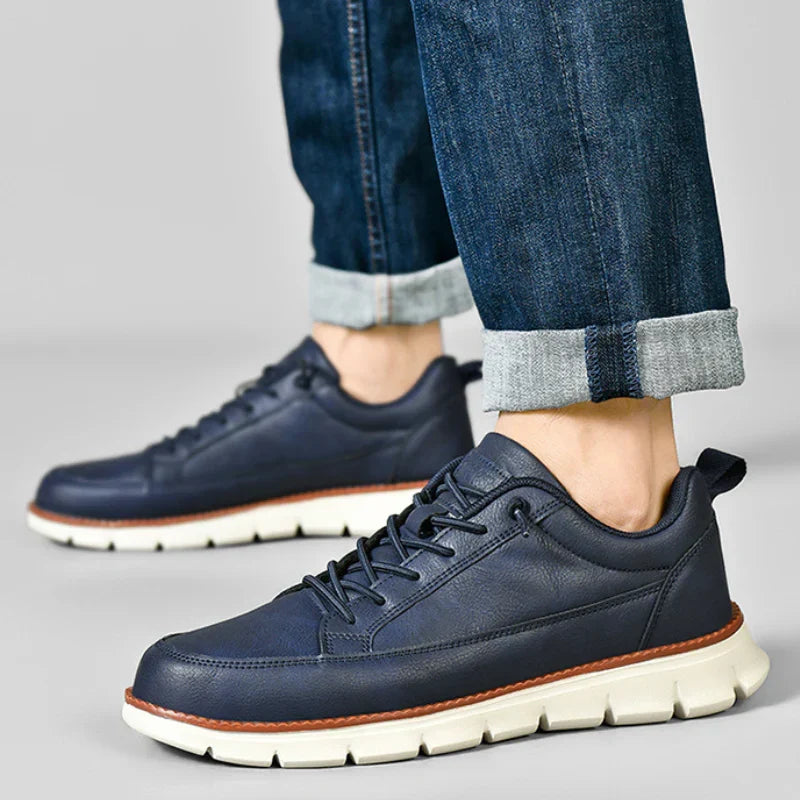 Leo Crafted Leather Trainers