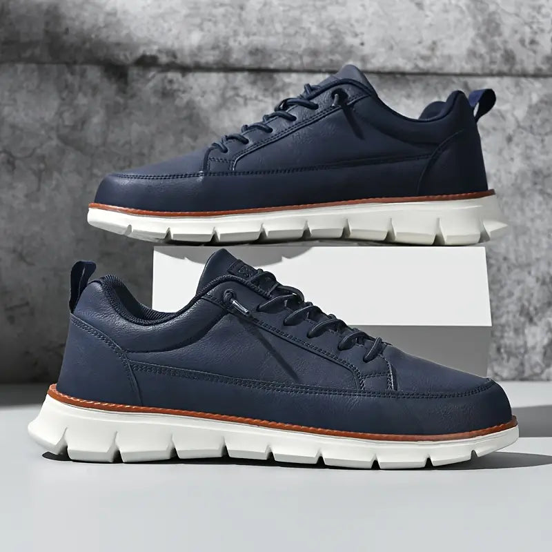 Leo Crafted Leather Trainers