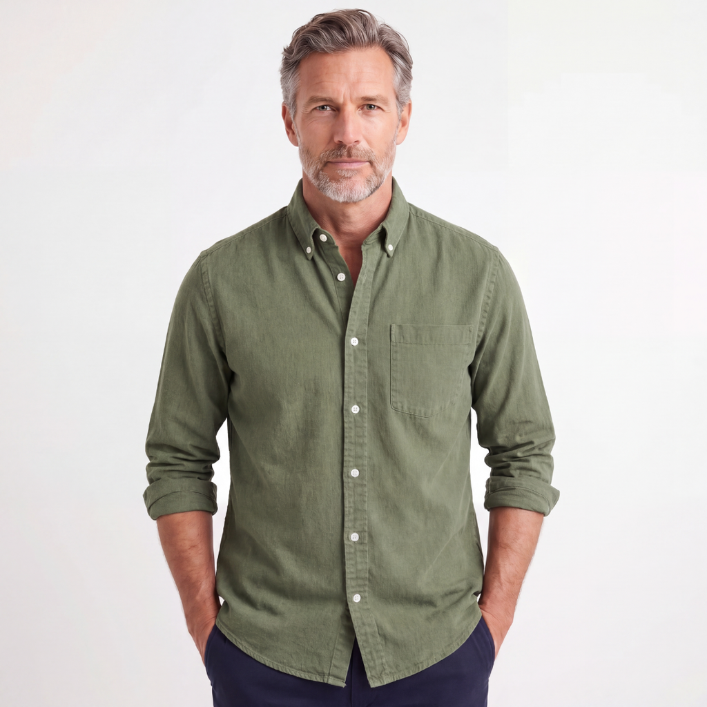 Kensington Chest-Pocket Linen Shirt
