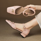 Hartley Buckled Leather Mary-Janes
