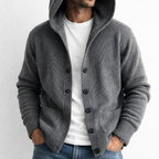 STIRLING HOODED KNIT CARDIGAN