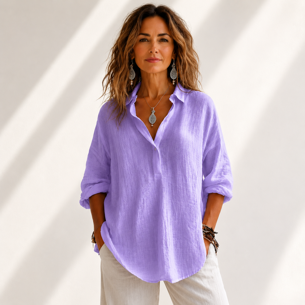 Kensington Cotton Linen Blouse