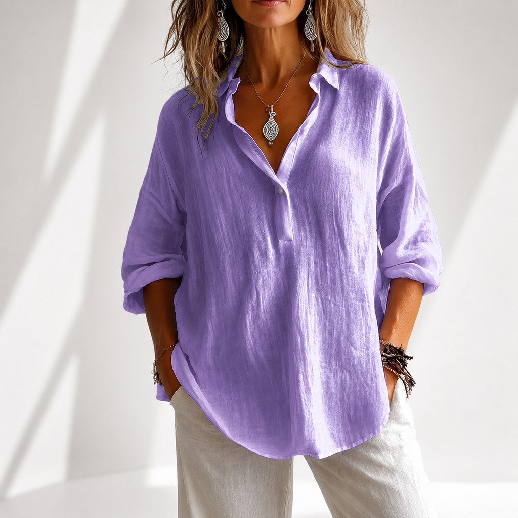 Kensington Cotton Linen Blouse