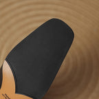 Theo Square-Toe Leather Pumps