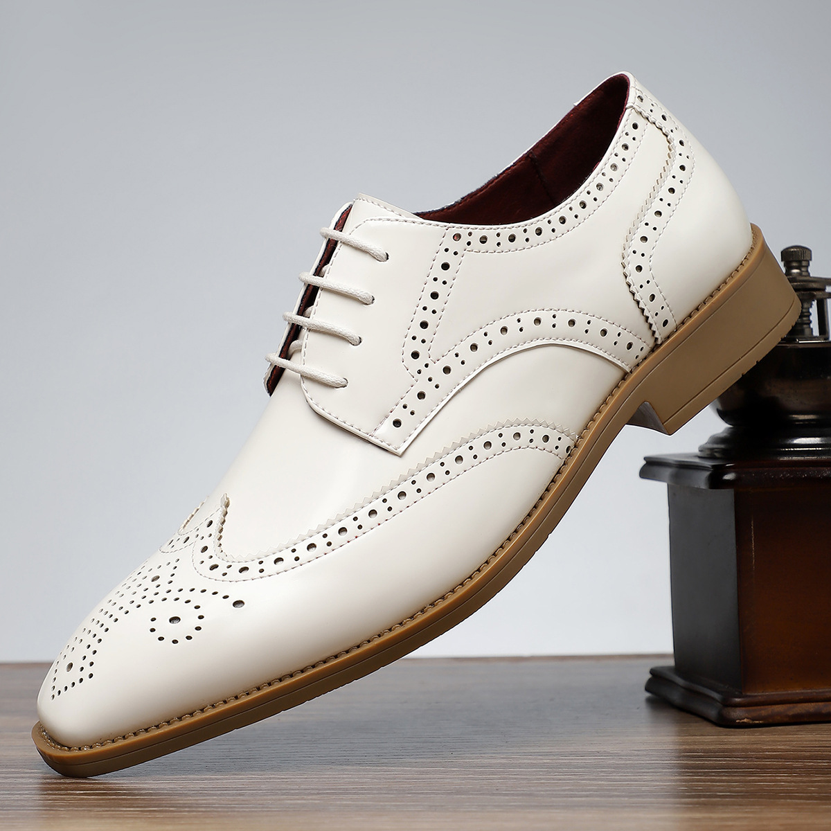 Stirling Leather Brogue Dress Shoes