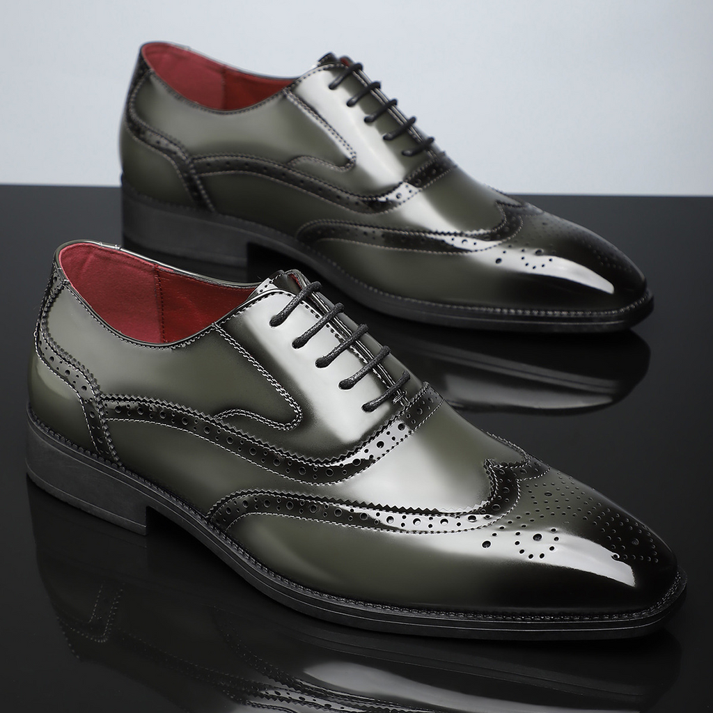 Stirling Leather Brogue Dress Shoes