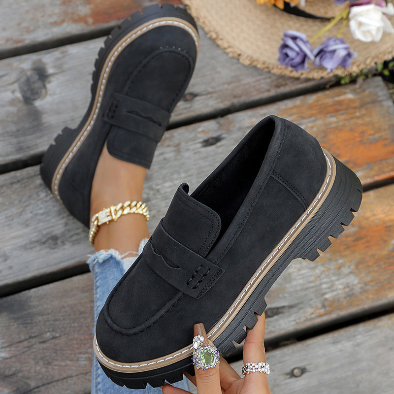 Bromley Suede Platform Loafers