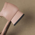 Hartley Buckled Leather Mary-Janes
