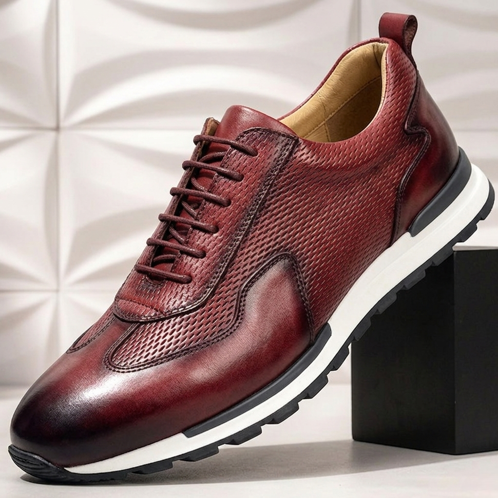 Reuben Cowhide Leather Trainer