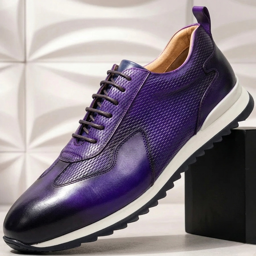 Reuben Cowhide Leather Trainer