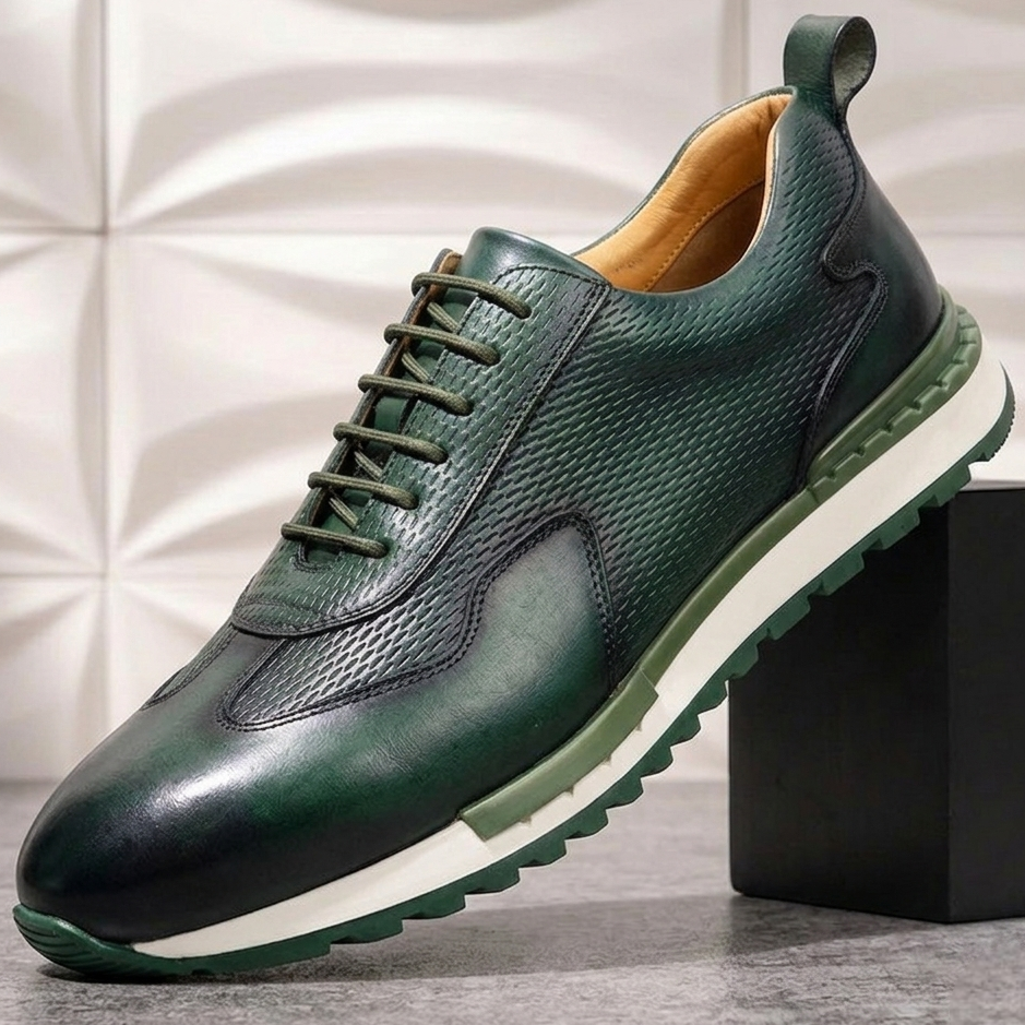 Reuben Cowhide Leather Trainer