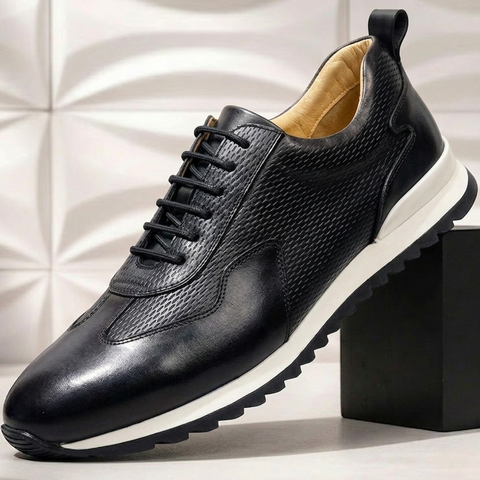 Reuben Cowhide Leather Trainer