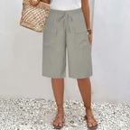 Elsie Elastic-Waist Shorts