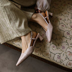 Dante Leather Slingback Heels