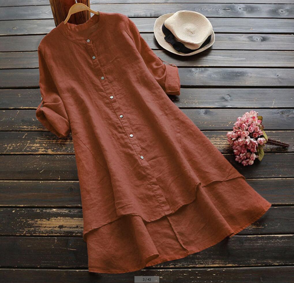 Della Linen Button Shirt