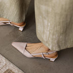 Dante Leather Slingback Heels