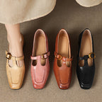 Marlowe Leather Mary Jane Heels