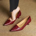 Noah Sculpted Leather Heels