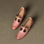 Marlowe Leather Mary Jane Heels