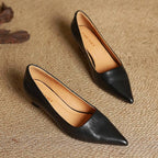 Noah Sculpted Leather Heels