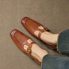 Marlowe Leather Mary Jane Heels