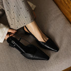 Dante Leather Slingback Heels