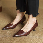 Noah Sculpted Leather Heels