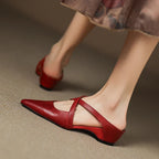 Goldie Leather Mules