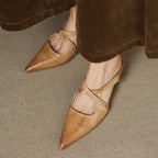 Goldie Leather Mules