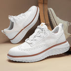 Drake Burnished Leather Trainers