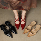 Goldie Leather Mules