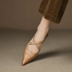 Goldie Leather Mules
