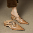 Goldie Leather Mules