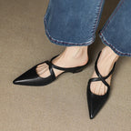 Goldie Leather Mules