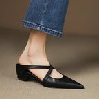 Goldie Leather Mules