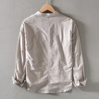Caleb Linen Mandarin Shirt