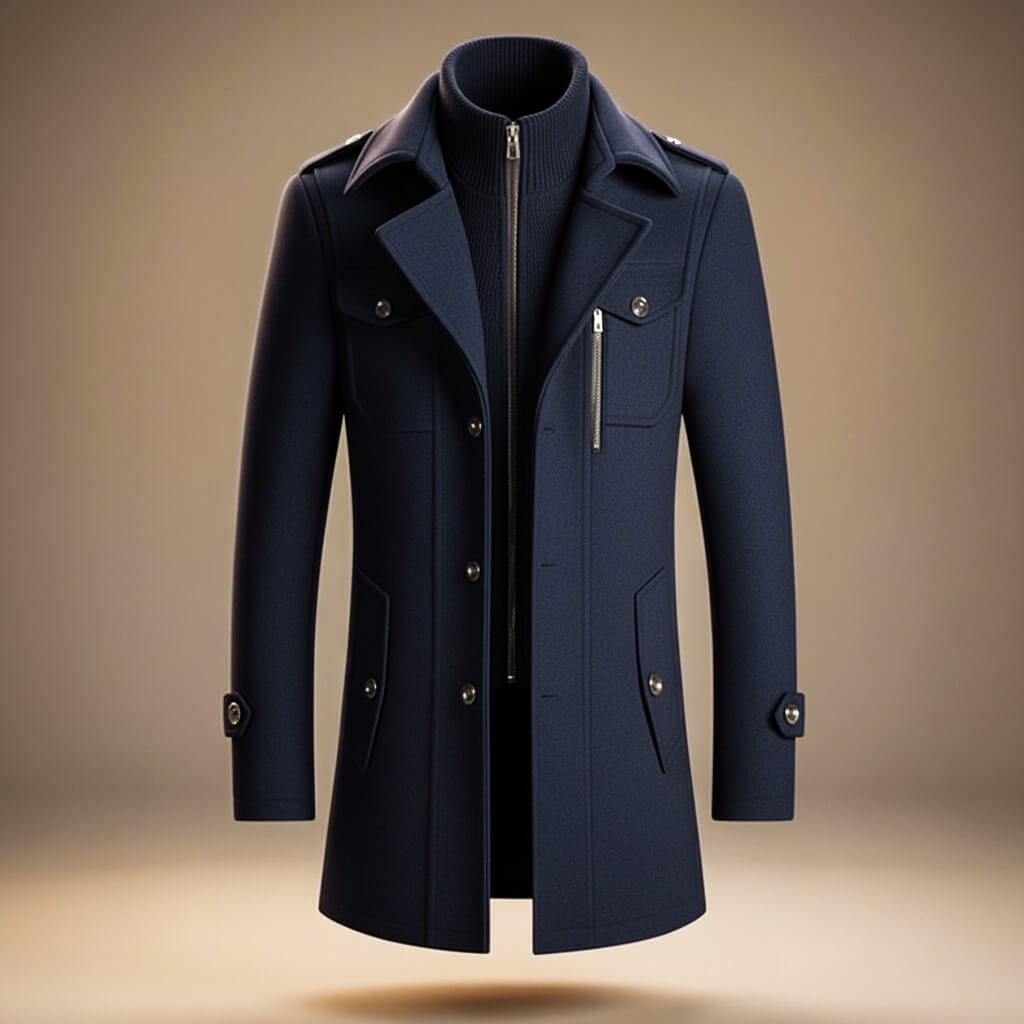 Callum Virgin Wool Coat