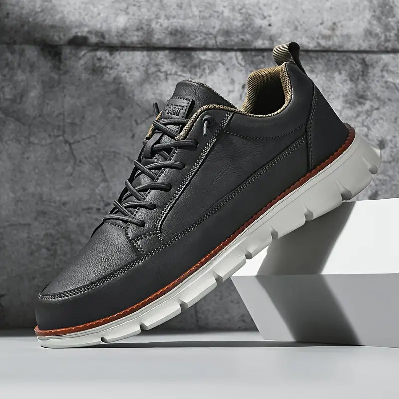 Leo Crafted Leather Trainers