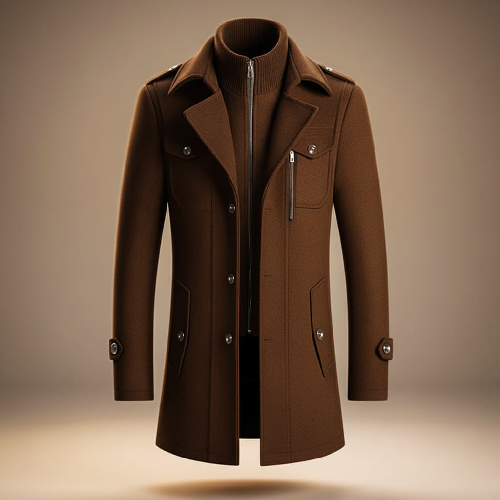 Callum Virgin Wool Coat