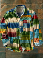 Leo Patchwork Knit Jumper