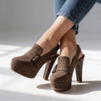 FLORENCE PLATFORM SLINGBACK HEELS
