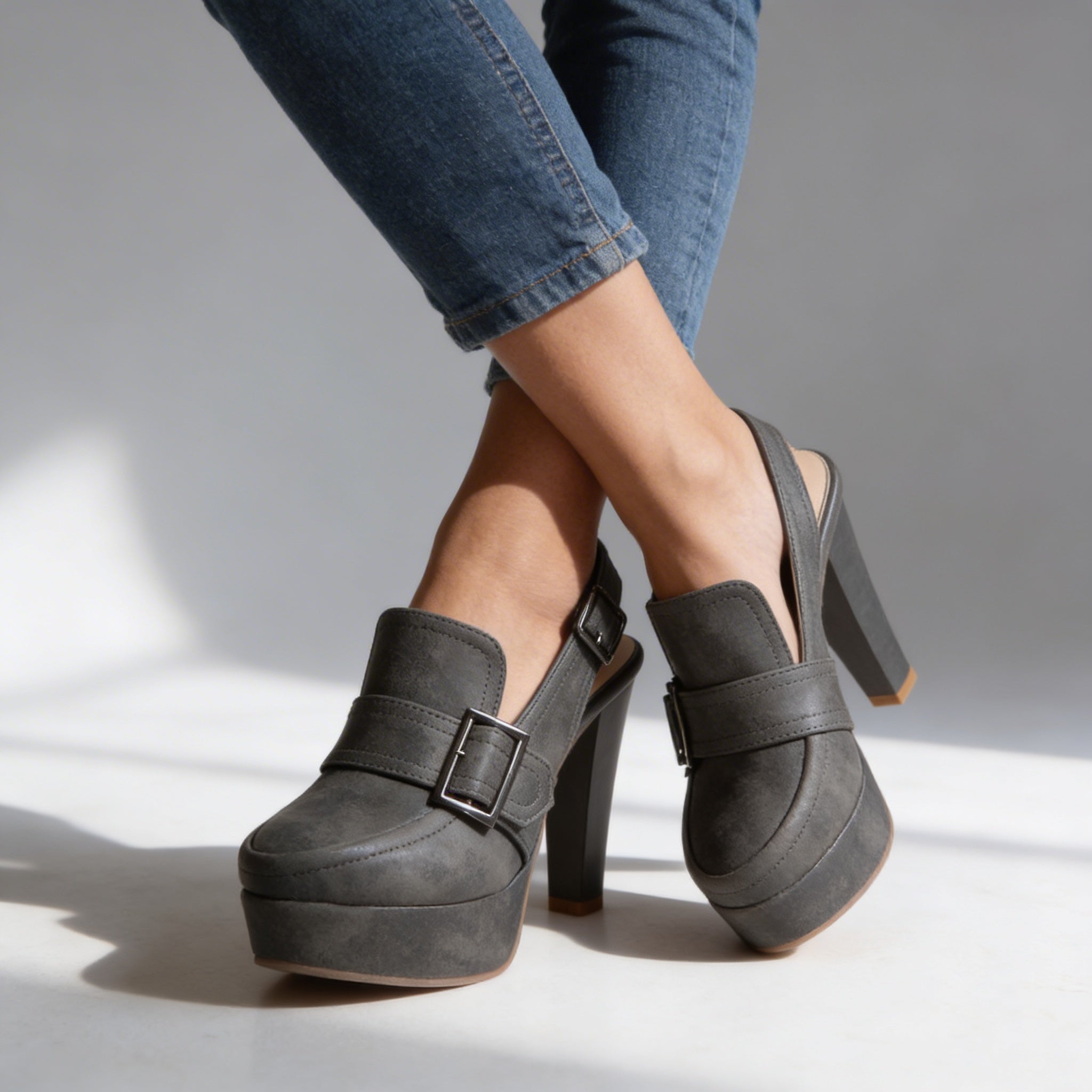 FLORENCE PLATFORM SLINGBACK HEELS