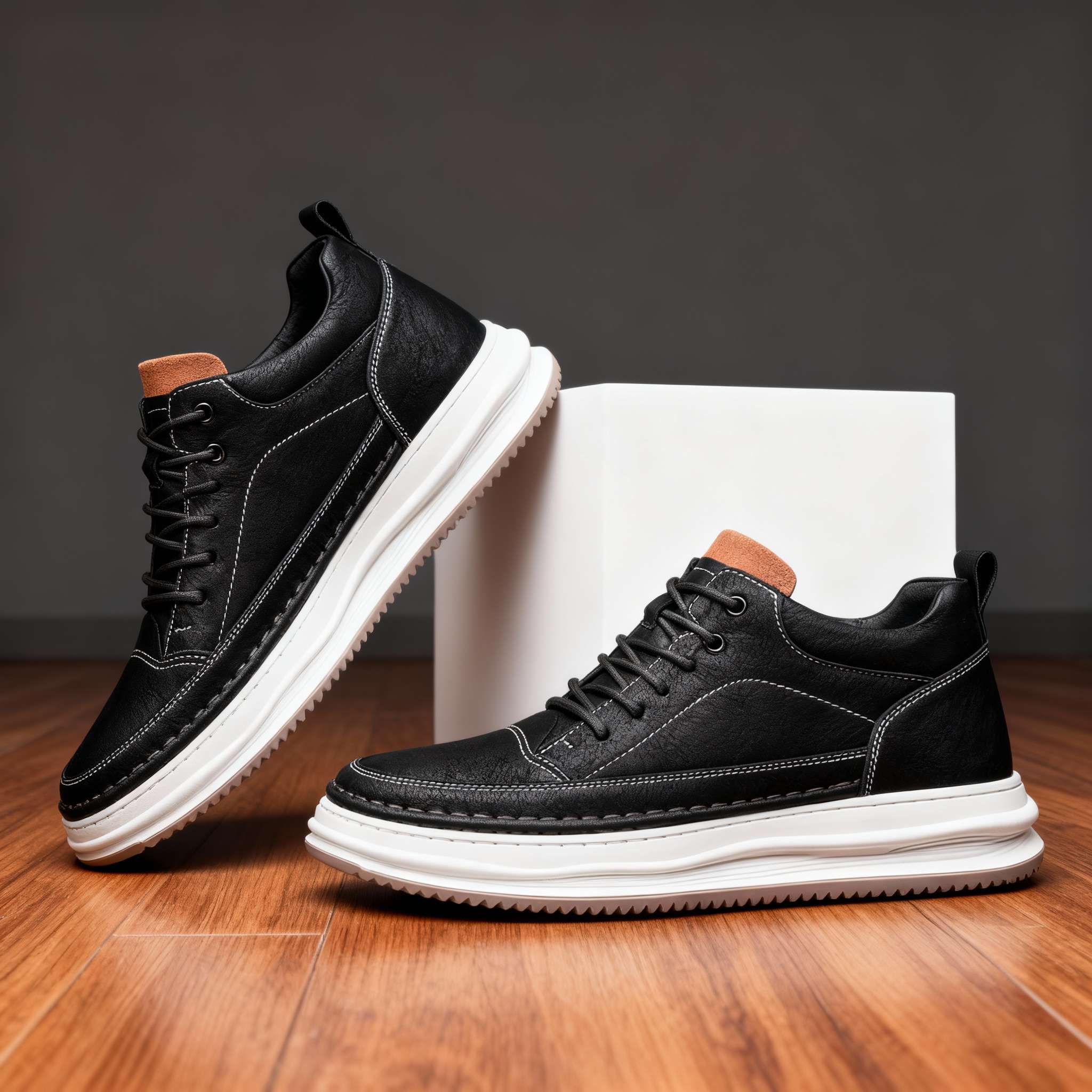 Zane Leather Trainers