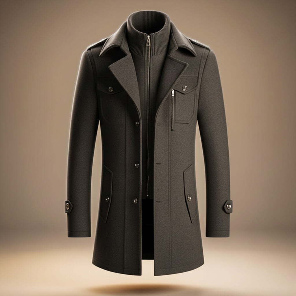 Callum Virgin Wool Coat