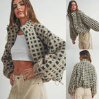 Vivienne Check Sherpa Jacket