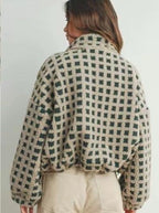Vivienne Check Sherpa Jacket