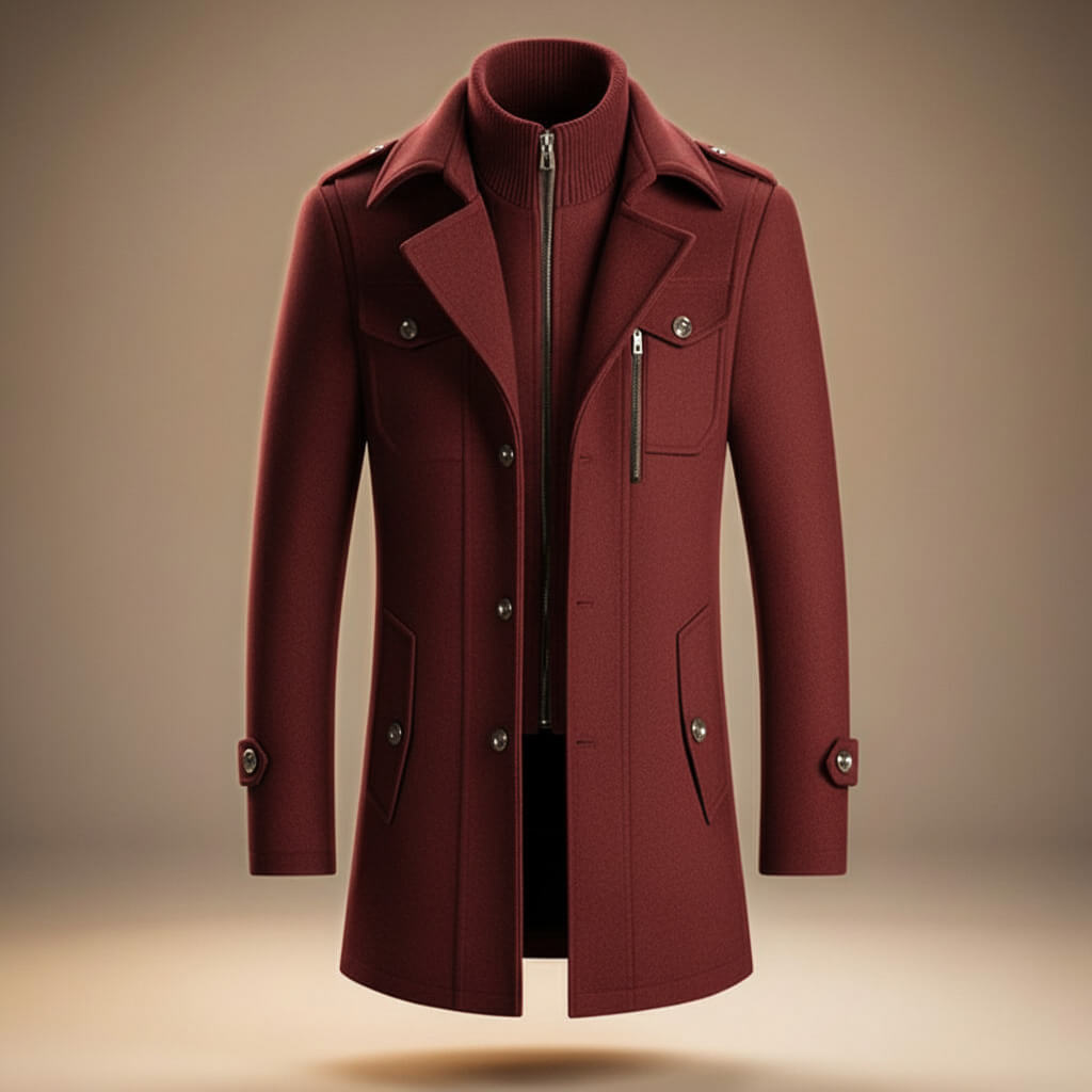 Callum Virgin Wool Coat