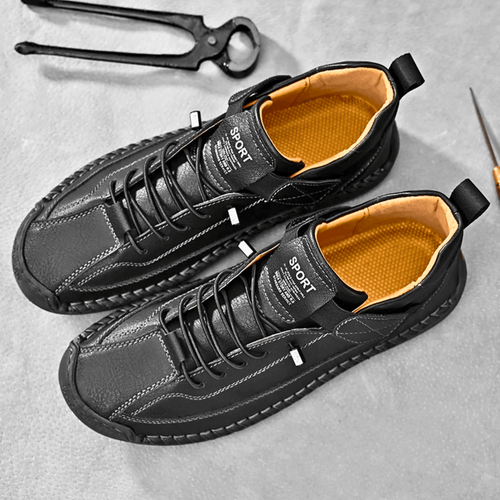 Hutton Artisan Leather Trainers